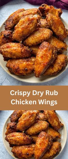 Best Ever Chicken Wings, Chicken Wings And Drumsticks In The Oven, Copycat Chicken Wings, Dry Wings Recipe, Dry Run For Chicken Wings, Wingettes And Drumettes, Baked Barbeque Chicken Wings, Dry Rubbed Chicken Wings, Rotisserie Chicken Wings Recipes