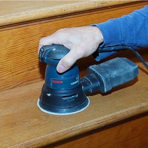 4 Steps to Saving a Scuffed-Up Staircase Refinish Staircase, Staining Stairs, Stairs Repair, Refinish Stairs, Wood Stair Treads, Door Weather Stripping, Sanding Wood, Diy Staircase, Cleaning Wood Floors