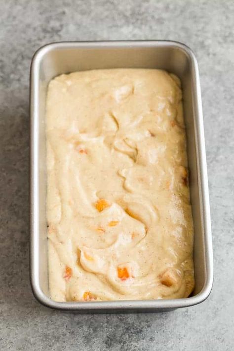 Cinnamon Peaches, Peach Pound Cake, Brown Butter Icing, Peaches Cream Cheese, Cheese Loaf, Peach Bread, Peach Pound Cakes, Peach Dessert Recipes, Cake Decorating For Beginners