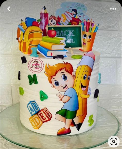 Teacher Cakes, Shirt Cake, Christmas Cake Designs, Chocolate Cake Decoration, Creative Birthday Cakes, School Theme, Crazy Cakes, Food Drinks Dessert, Graduation Cakes