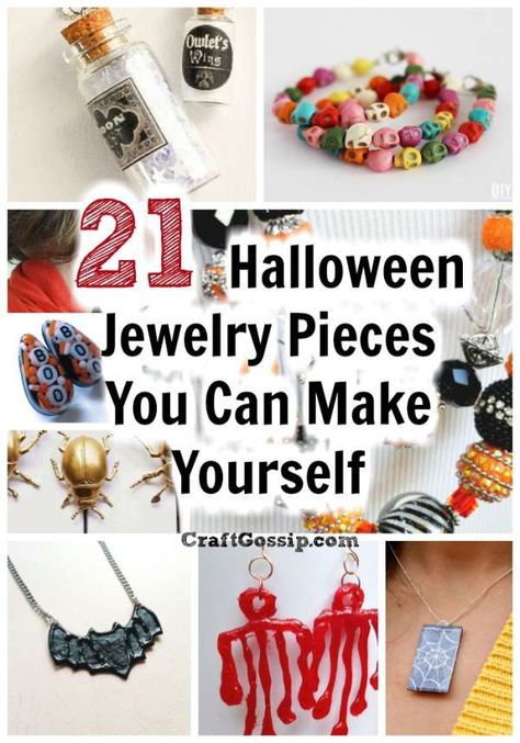 These Halloween tutorials are the perfect addition to your October fashion styling. Each tutorial is linked to below. I have tried to show different designs, styles, mediums and techniques. I hope you enjoy this Halloween Roundup. All of the tutorials … Read More... Diy Halloween Blood, Halloween Diy Jewelry, Halloween Jewelry Diy, Halloween Beaded Jewelry, Resin Jewelry Tutorial, October Fashion, Halloween Tutorial, Diy Jewelry Tutorials, Halloween Bracelet