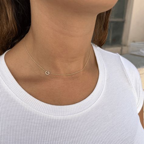 Custom Gold Jewelry, Personalized Gold Jewelry, Letter Necklace Initials, Diamond Initial Necklace, Hope Necklace, Jewelry Personalized, Classic Necklace, Diamond Cross Pendants, Star Earrings Stud