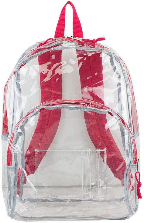 Fuel Clear Backpack Casual Clear Backpack, Clear Backpack With Clear Strap For Travel, Clear Nylon Backpack With Clear Strap, Clear Backpack With Clear Strap, Clear Backpacks, Clear Backpack, Party Decoration, Decoration Ideas, Zipper Pocket