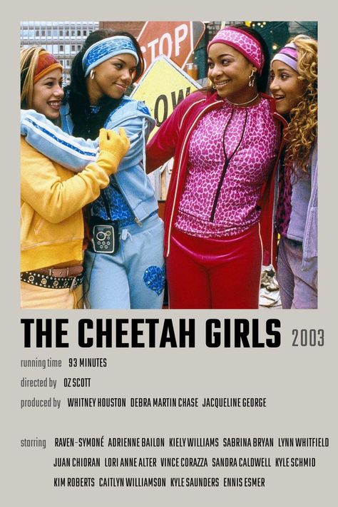 Y2k Movie Poster, 2000s Movie Posters, Couples Movies, Disney Movie Poster, 2000 Movies, Girls Night Movies, Movie Character Posters, The Cheetah Girls, Movies To Watch Teenagers