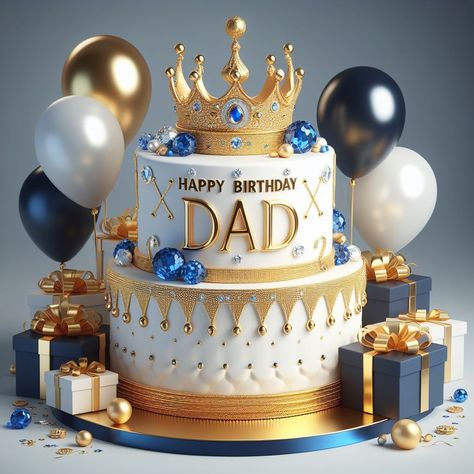 62nd Birthday Cake For Men, Birthday Cake 70 Man, Father Cake Ideas Dad Birthday, Birthday Cake For Papa, 40th Birthday Party Men, 60th Birthday Cake For Men, Latest Birthday Cake, Birthday Cake For Father, 19th Birthday Cakes