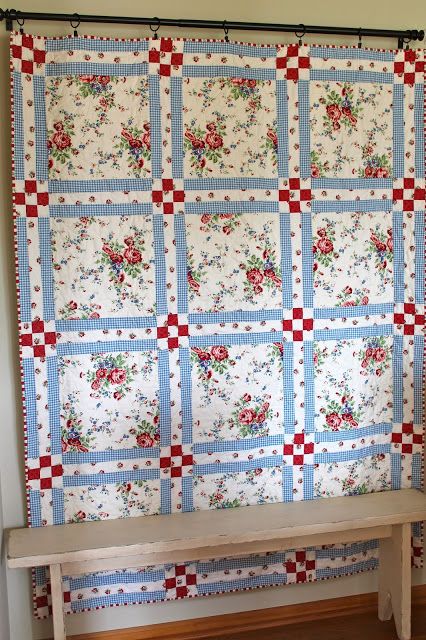 Big Block Quilts, Quick Quilt, Block Quilt, Quilt Care, Country Quilts, Quilt Border, Pretty Quilt, Dresden Plate, Summer Quilts