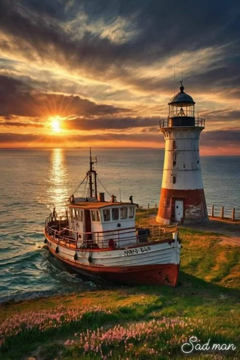 Lighthouse Inspiration, Lighthouse Drawing, Lighthouse Sunset, Lighthouses Photography, Old Sailing Ships, Lighthouse Photos, Lighthouse Pictures, Lighthouse Art, Beautiful Lighthouse