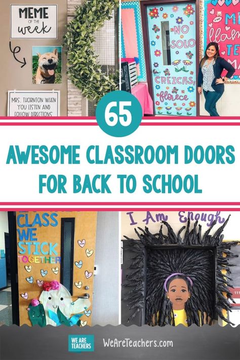 65 Awesome Classroom Doors For Back-to-School Ela Door Decorations Middle School, Better Together School Theme, Middle School Welcome Bulletin Boards, Middle School Classroom Door, Classroom Door Decorations Welcome, Beginning Of School Year Bulletin Boards, Back To School Classroom Door, High School Door, Art Classroom Door