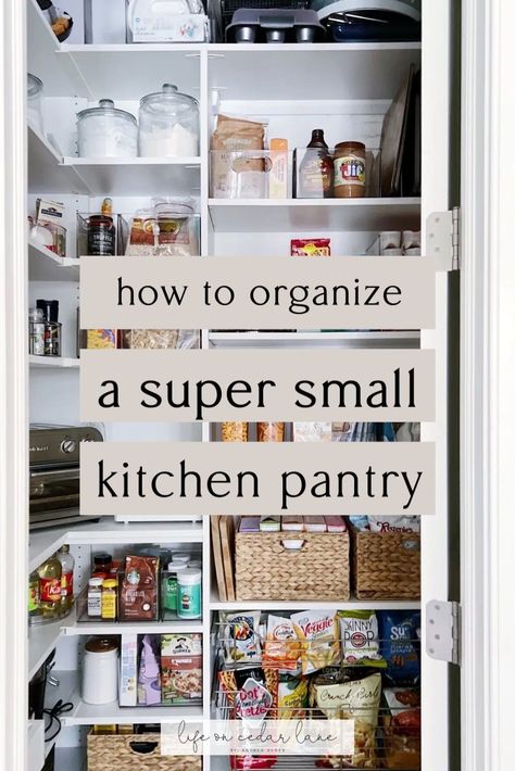 Get inspired with Amazing Small Pantry Organization Hacks You'll Love! Our blog post offers top-notch Small Pantry Organization strategies, smart Pantry Storage tips, and effective Pantry Closet Organization techniques. Achieve a beautiful Pantry Makeover with easy and budget-friendly ideas that will transform your space. Narrow Pantry Cabinet Organization, Small Pantry Organisation, Small Pantry Design, Small Pantries, Small Pantry Organization Ideas, Small Pantry Closet, Pantry Closet Organization, Pantry Hacks, Pantry Organization Hacks