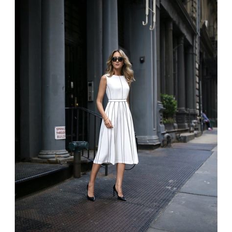 Mary Orton, Sukienki Maksi, Couture Dior, 여름 스타일, Classic Wardrobe, Casual Work Outfits, White Midi Dress, Work Fashion, Trendy Dresses