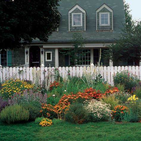 Joanna Kuchta, Gardening Basics, Cottage Patio, Yard Makeover, Garden Ideas Cheap, White Picket Fence, Low Maintenance Landscaping, Garden Shrubs, Fine Gardening