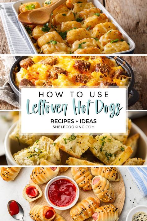 Today we're serving up a few secret hot dog recipes just in time for cookout season! Put those leftovers to good use. Quite frankly, we think these are the best ideas around! Hot Dog Uses, Dinners Using Hot Dogs, Recipe For Hot Dogs, How To Use Leftover Hot Dog Buns, Meals With Hot Dog Buns, Hot Dog Buns Recipe Leftover, What To Do With Left Over Hot Dog Buns, Leftover Hot Dog Buns Ideas, Easy Meals With Hot Dogs