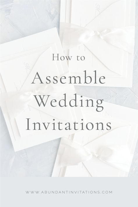 How to Assemble Your Wedding Invitations - What order do the pieces go in? How do I seal the envelopes? Do I take them to the post office? Can I put them in the mailbox? How To Pack Wedding Invitations, How To Put Together Wedding Invitations, How To Wedding Invitations, What Should Be Included In Wedding Invitations, How To Stuff Wedding Invitations, How To Send Wedding Invitations, How To Package Wedding Invitations, How To Do Wedding Invitations, How To Assemble Wedding Invitations