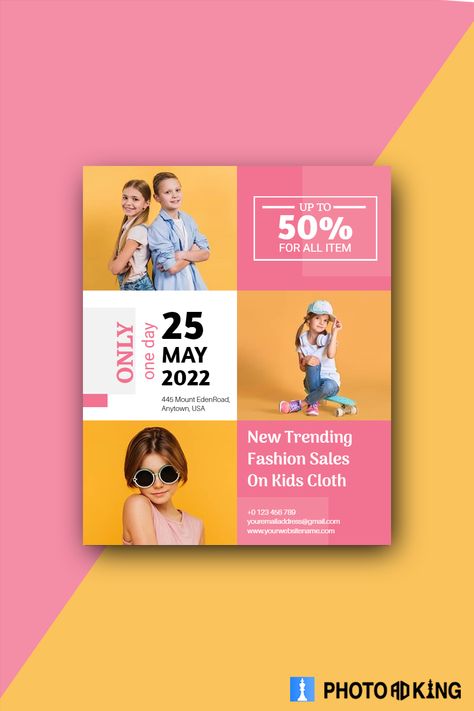 Clothing Sale Customizable Design Templates Fashion Leaflet Design, Sale Flyer Design Ideas, Flyer Design Product, Canva Flyer Design, Product Flyer Design Layout, Product Sale Poster Design, Flyer Design Inspiration Layout, Clothing Poster Design, Clothing Flyer Design