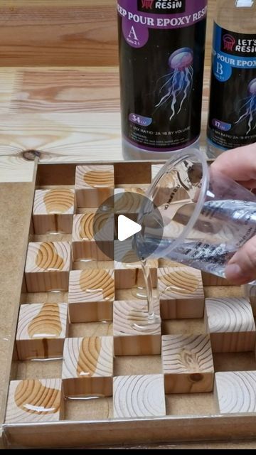 Epoxy Furniture Diy, Epoxy Resin Barnwood Table, Epoxy Resin And Wood Crafts, Wood And Resin Ornaments, Diy Epoxy Table How To Make, Resin Over Wood, How To Make Epoxy Resin, Epoxy Resin How To, Resin Crafts How To