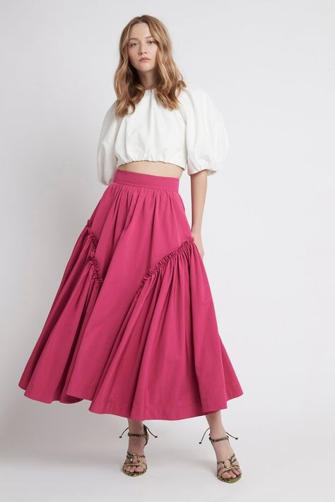 2022 Skirt Trends, Aje Skirt, Skirt 2022, Skirt Collection, Skirt Trends, Ropa Diy, Fall 2022, Chiffon Skirt, Skirt Design