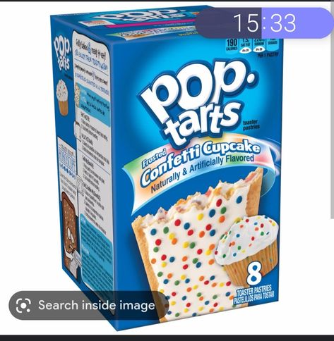 Tarts Strawberry, Pop Tart Flavors, Weird Snacks, Confetti Cupcakes, American Snacks, Toaster Pastry, Vanilla Milkshake, Pop Tart, Junk Food Snacks