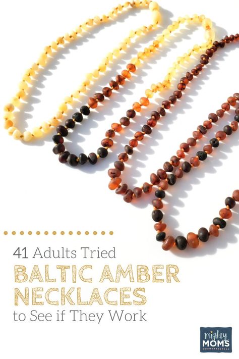 Can baltic amber necklaces help with your chronic health issues? We had 41 parents give them a try. Here's what they said... Wrapping Crystals, Amber Teething Necklace, Amber Bead Necklace, Baltic Amber Necklace, Fitness Ideas, Teething Necklace, Kid Friendly Trips, Amber Necklace, Amber Beads