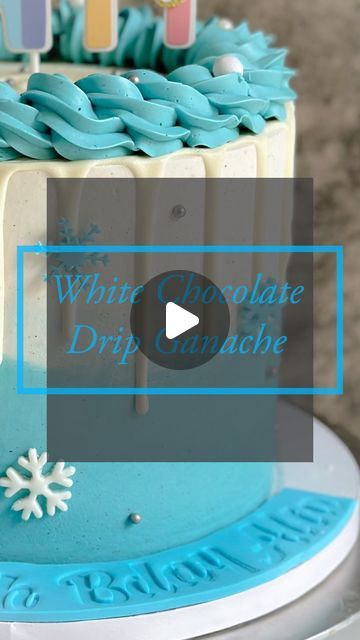 White Chocolate Drip Recipe, White Ganache Cake, White Chocolate Drip, Piping Tip, Ganache Cake, Cake Writing, Ganache Recipe, Cake Artist, White Chocolate Ganache