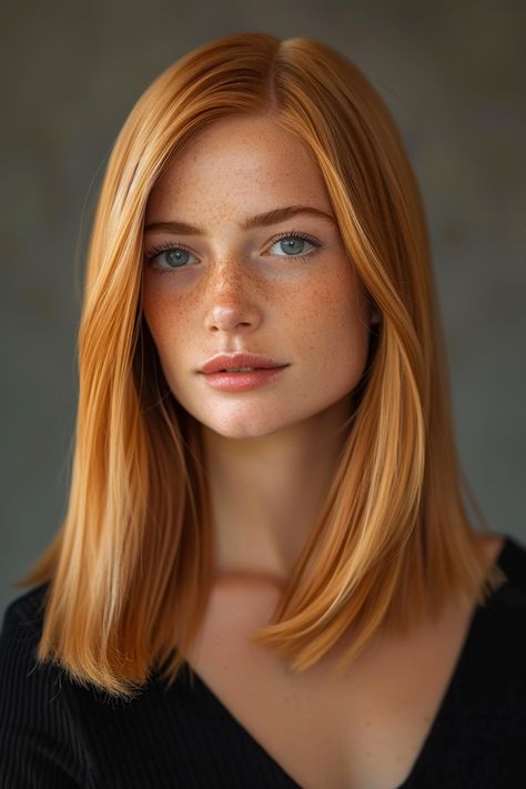 Strawberry Blonde Hair Dye, Light Strawberry Blonde, Blonde Hair And Blue Eyes, Strawberry Blonde Hair Color, Fesyen Rambut, Red Haired Beauty, Dyed Blonde Hair, Red Hair Woman, Spring Hair Color