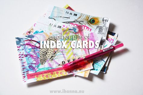 Index Card A Day, Diy Postcard, Art Concepts, Index Card, Journals Notebooks, Index Cards, Card A, Junk Journaling, Handwriting