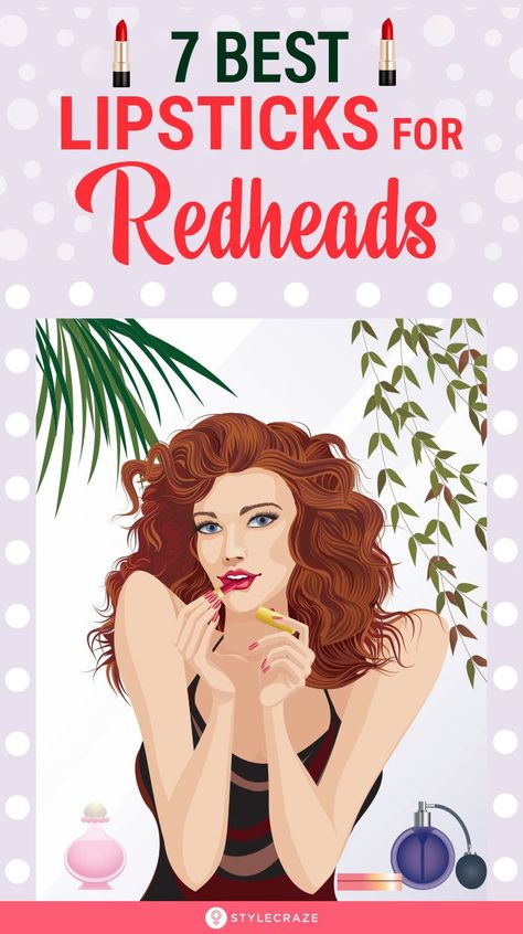 Best Lipsticks For Redheads, Best Color Lipstick For Fair Skin Dark Hair, Best Lip Colors For Red Heads, Lipstick Colors For Redheads, Red Lipstick Red Hair, Redhead With Red Lipstick, Lipstick For Ginger Hair, Lipstick For Auburn Hair, Red Head Red Lipstick