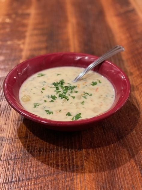 Yukon Potatoes, Creamy Potato Soup, Ann Miller, Chicken Base, Lee Ann, Amish Recipes, Creamy Potato, Potato Side Dishes, Amish Country