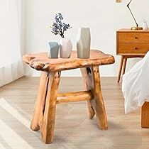 Wood Step Stool, Wood Stumps, Wood Pots, Wood Steps, Small Woodworking Projects, Small Chair, Wood Project, Wood Stool, Rustic Shelves