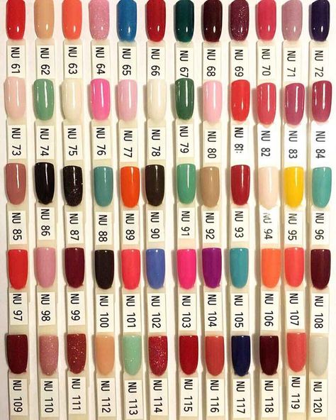 Color Palette 2 Nugenesis Dipping Powder Colors, Nail Color Palette, Shellac Ideas, Dip Colors, Nail Dipping Powder Colors, Dip Ideas, Nails Colour, Nail Room Ideas, Dip Nail Colors