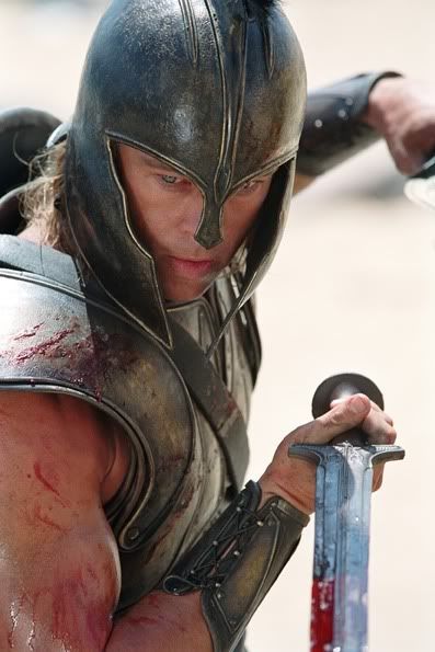 Brad Pitt as Achilles Troy Achilles, Brad Pitt Troy, Troy 2004, Troy Movie, Greek Warriors, Herren Hand Tattoos, Achilles And Patroclus, Greek Warrior, Spartan Warrior