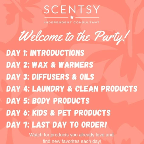 Online Scentsy Party Facebook, Scentsy Launch Party Ideas, Scentsy Facebook Party Day 1, Scentsy Help Me Reach My Party Goal, Scentsy Facebook Party Schedule, Welcome Scentsy Party, Scentsy Party Ideas Facebook, Scentsy Relaunch Party, Scentsy Online Party Ideas