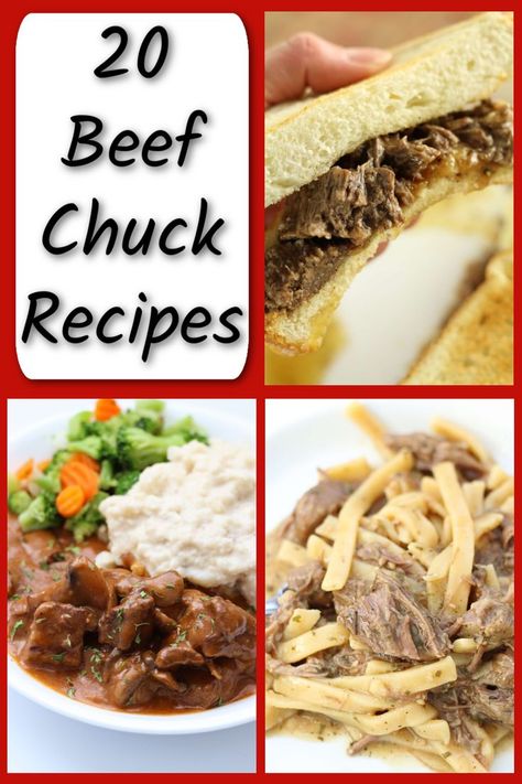 Different ideas besides pot roast! You can make these in the Instant Pot or the slow cooker. Chuck Recipes, Beef Chuck Recipes, Pot Roast Gravy, Chuck Roast Crock Pot Recipes, Hot Beef Sandwiches, Stew Crockpot, Roast Gravy, Chuck Roast Recipes, Slow Cooker Recipes Beef