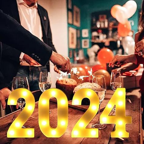 New year 2024 Decorations Graduation Party, Tent Lights, Party Decorations Graduation, Digital Light, Tent Lighting, 2024 Graduation, Decorative Lights, Number 0, Light Sign