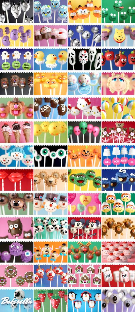 Cake Pop Receita, Cake Pop Designs, Pop Cupcakes, Cupcakes Decorados, Cake Pop Recipe, Cookie Pops, Picnic Food, Cake Balls, Cake Pop