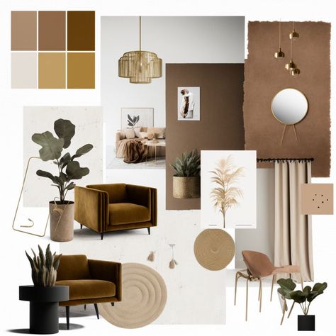 Is it time to give your space a new look and feel? Are you looking to create a space that not only looks beautiful but also promotes a sense of tranquillity and well-being? This Neutral-Inspired moodboard is the perfect solution. By blending modern, minimalist design with the soothing tones of cream and beige, this moodboard creates a warm and inviting atmosphere that will make you feel right at home. The tone-in-tone elements brings a touch of calmness to the space, promoting a sense of comfort Room Ideas Beachy, Moodboard Template, Modern Teen Boy Bedroom, Small Theatre Room Ideas, Room Ideas For Men Bedroom, Baddie Apartment Ideas, Mood Board Interior, Beachy Room, Interior Design Moodboard