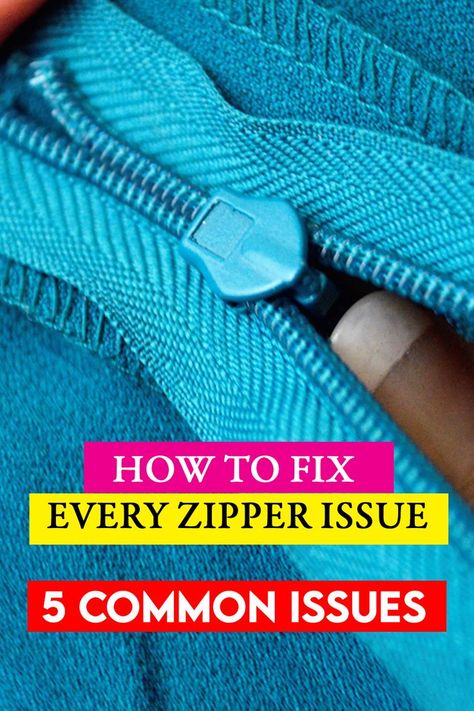 how to fix a broken zipper Sewing Ruffles, Fix Broken Zipper, Fix A Zipper, Zipper Repair, Sew Zipper, Sewing Alterations, Cute Sewing Projects, Broken Zipper, Upcycle Sewing