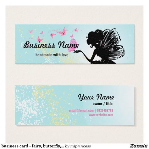 Shop Business Card, Fairy Butterfly, Fairy Art, Business Names, Business Card, Business Cards, Free Design, Tool Design, Created By