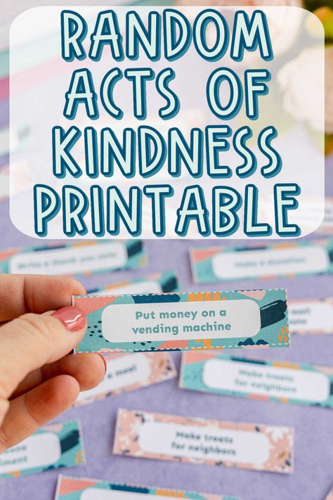 Raok Ideas Free Printables, Random Act Of Kindness Ideas For School, School Kindness Project, Random Acts Of Kindness Ideas Community, Kindness Week Activities For Adults, Random Act Of Kindness Printable, Random Acts Of Kindness Scavenger Hunt, Ideas For Random Acts Of Kindness, Ideas For World Kindness Day