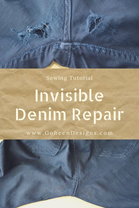 Sew Jeans Hole, Jean Holes Repair, Repairing Jeans With Holes, Fix Tears In Jeans, Darning A Hole In Jeans, Sew Hole In Jeans, Repair Denim Holes, How To Sew Up A Hole In Jeans, Jeans Repair Inner Thigh