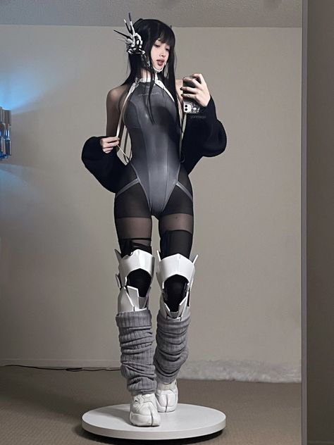 Yun Mago, Sci Fi Outfit, Futuristic Outfits, Cyberpunk Outfit, Mode Cyberpunk, Estilo Cyberpunk, Cyberpunk Clothes, Cyberpunk Aesthetic, Cyberpunk Fashion