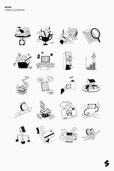 We don't just make illustrations, we make art. Download Streamline illustrations for web, figma and other platforms, and level up your designs. Access the world's largest and most consistent icon and illustration sets. Customise 180,000+ vector graphics, and add them to your projects in seconds

#madewithstreamline #illustration #illustrationset #illustrationart #vectordesign #appdesign #uiuxdesign #streamlineicons Minimal Vector Illustration, Sketchbook App Ideas, Illustration Guide, Sketchbook App, Empty State, Finance Icons, Icon Design Inspiration, Minimalist Icons, Food Illustration Art