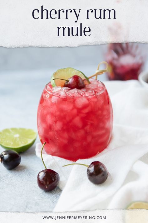 Cherry Vanilla Rum Recipes, Rum Mule, Life Made Simple, Vanilla Rum, Craft Cocktail Recipe, Food Innovation, Cherry Season, Craft Cocktail, Boozy Drinks