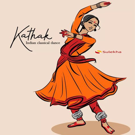 Indian Classical Dancer, Kathak Dance, Dance Of India, Dance Crafts, Dancer Photography, Indian Illustration, International Dance, Dancing Drawings, Dance Project