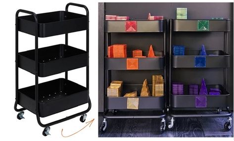 Kmart Playroom Storage Solutions & Hacks | Finding Myself Young Magnetiles Storage, Magnet Tiles Storage, Magnet Tile Storage Ideas, Magnetic Tiles Storage Ideas, Magna Tile Storage, Kmart Playroom, Magnetic Tiles Storage, Magna Tiles Storage, Magnetic Tile Storage