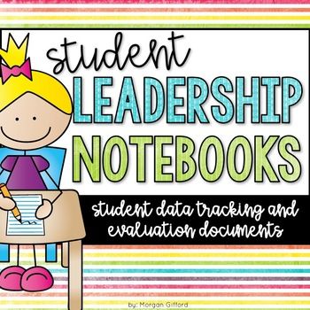 Leadership and Data Notebooks by Morgan Gifford - Lakeside Teaching Classroom Mission Statement, Classroom Job Application, Leadership Notebook, Personal Word Wall, Classroom Job, Happy Habits, Free Math Resources, Data Binders, Data Notebooks