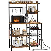 Check this out! Organiser Cucina, Wood Storage Shelves, Baker's Rack, Coffee Bar Station, Microwave Stand, Spice Rack Organiser, Microwave In Kitchen, Bakers Rack, Kitchen Storage Shelves