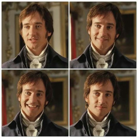 Darcy smile Mr Darcy Smile, Mr Darcy Smiling, Mr Darcy And Elizabeth Aesthetic, Lacey Core, Darcy Pride And Prejudice, Incandescently Happy, Jane Austen Movies, Pride And Prejudice Book, British Movies