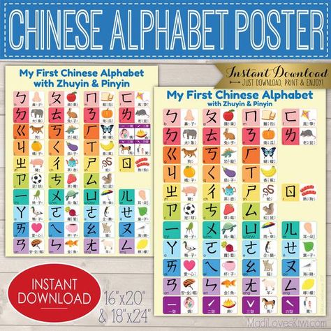 Symbol Language, Alphabet Characters, Phonics Learning, Chinese Flashcards, Chinese Alphabet, Chinese Letters, Chinese Learning, Alphabet Wall Art, Alphabet Wall