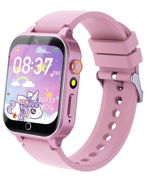 PRICES MAY VARY. 【Upgrade Kids Watch】The upgraded kids smart watches girls offers highly playable 26 puzzle games that exercise kids' logical thinking, reaction time, and hand-eye coordination. It has a durable aluminum frame and 1.54-inch IPS HD touch screen, making it easy for kids to use. The habit tracking feature helps children develop good habits, making it a great toys for 4+ year old girls and boys. 【Multifunction Smart Watch for Kids】Our kids touchscreen watch is packed with convenient and exciting features, such as a selfie cam, MP3 player, voice recorder, habit tracker, games, pedometer, flashlight, alarm, stopwatch, calculator, theme, screensaver, parental control, and more. It's the perfect gifts for 6-8 girls and boys. 【High-resolution &Camera Video】kids smart watch has an HD Smart Watch Apple, Smartwatch Women, Girls Watches, Smart Kids, Music Player, Kids Watches, Video Player, Music Players, Video Camera