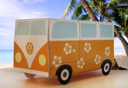 Home Depot Projects, Homemade Christmas Crafts, Cardboard Car, Volkswagen Van, Valentine Day Boxes, Kids Flooring, Julie Ann, Hippie Van, Cardboard Art